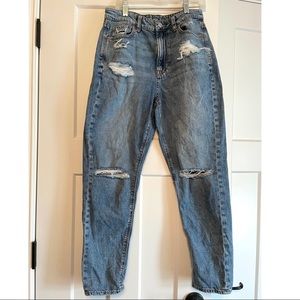 American Eagle Ripped Mom Jeans
